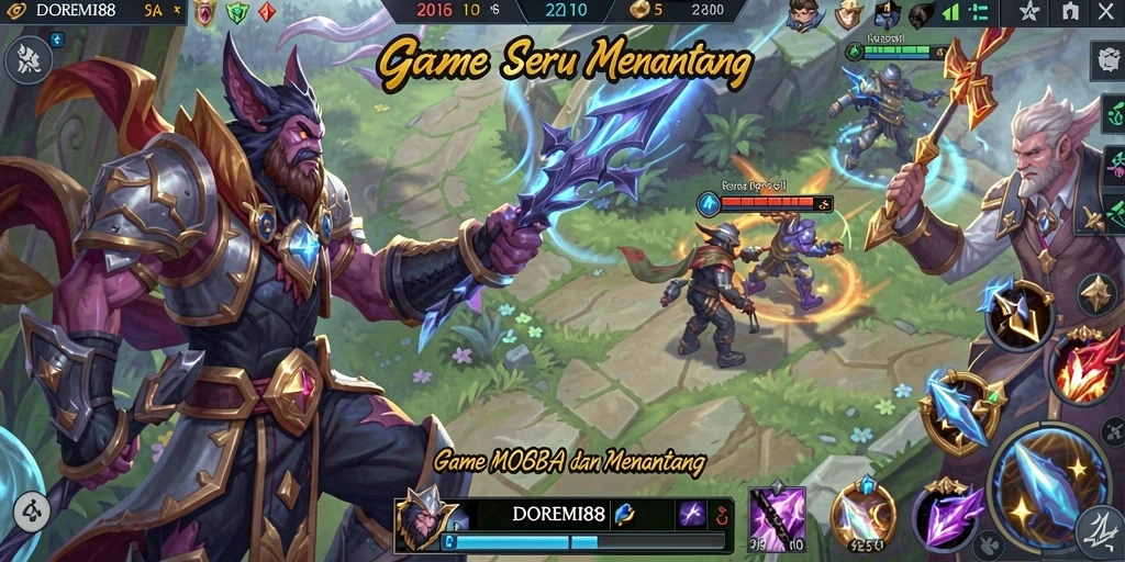 Screenshot gameplay DOREMI88 yang penuh aksi dan strategi.
