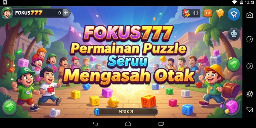 Screenshot gameplay FOKUS777 dengan tantangan Puzzle yang menarik.