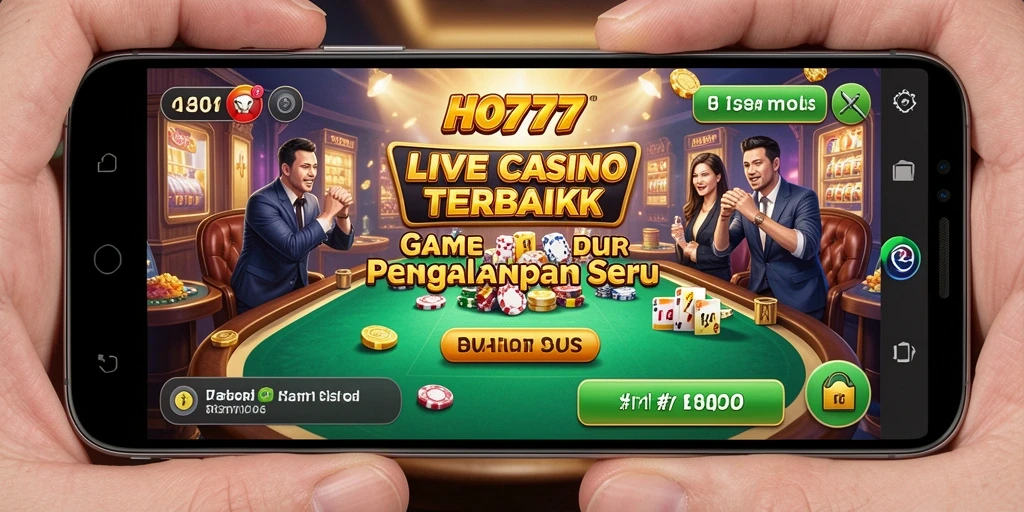 Gameplay menarik di HO777 dengan dealer langsung dan meja kasino.