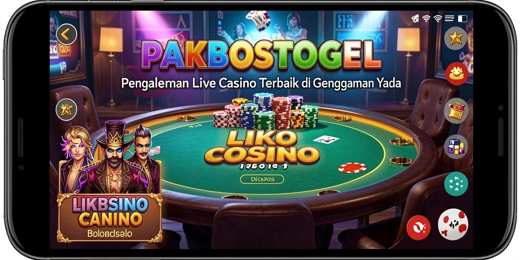 Tampilan gameplay menarik dari PAKBOSTOGEL dalam suasana Live Casino.