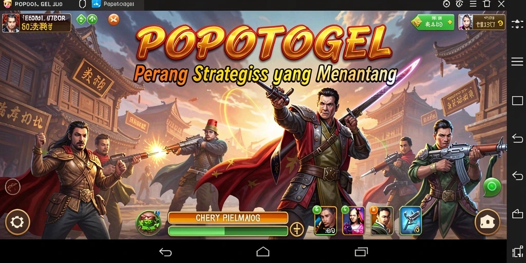 Tampilan gameplay POPOTOGEL yang menantang dan strategis.