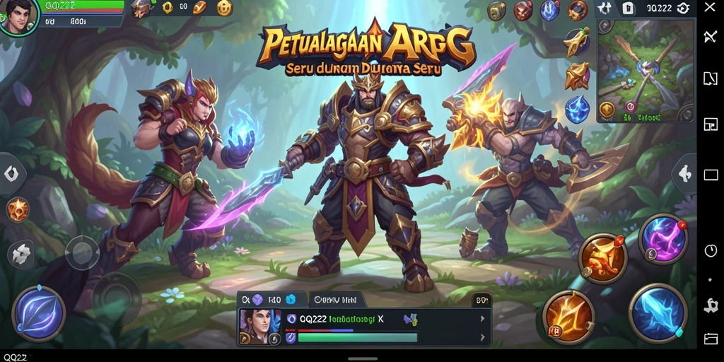 Tampilan menarik dari gameplay <strong>QQ222</strong> saat beraksi melawan monster.