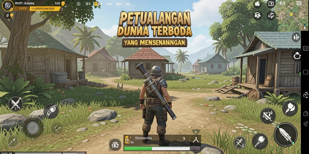 Gameplay RVIP1 menampilkan dunia terbuka yang penuh petualangan.