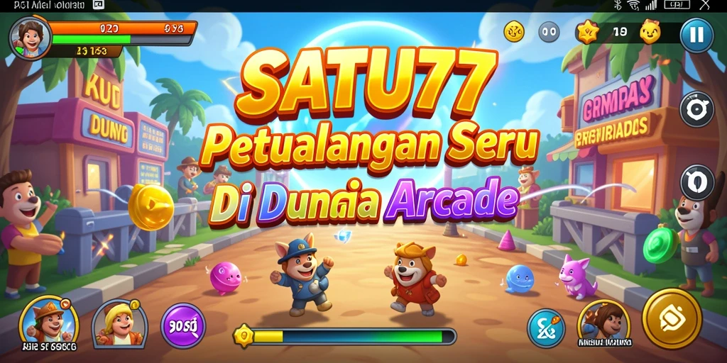 Tampilan seru dari gameplay SATU77 yang menantang dan menyenangkan.