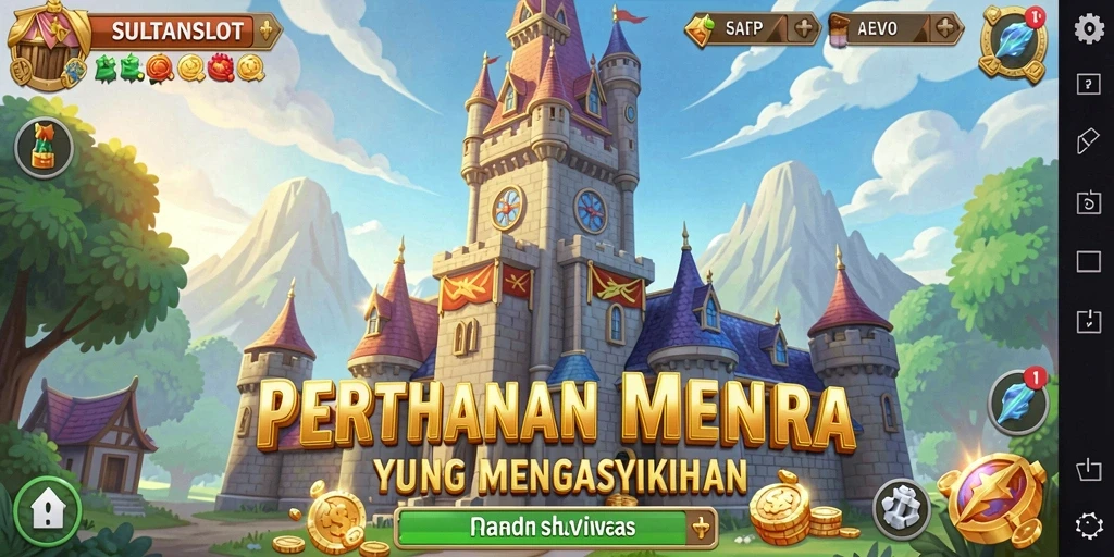 Gameplay menara pertahanan yang seru dan mendebarkan di SULTANSLOT.