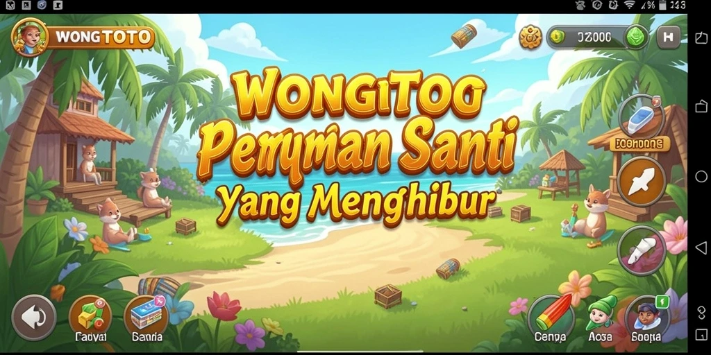 Tampilan gameplay seru dari WONGTOTO yang membuatnya menghibur.