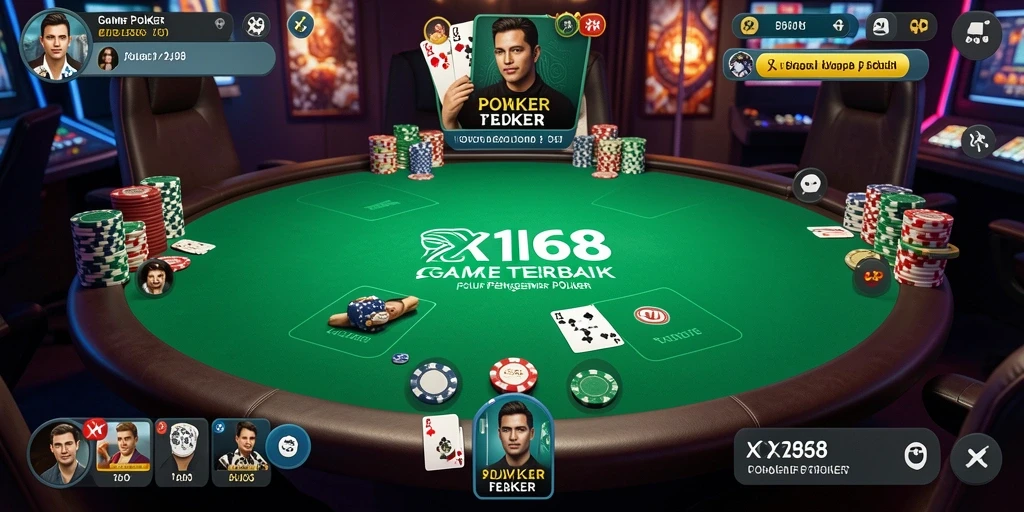 Tampilan gameplay yang mendebarkan dari aplikasi X168.