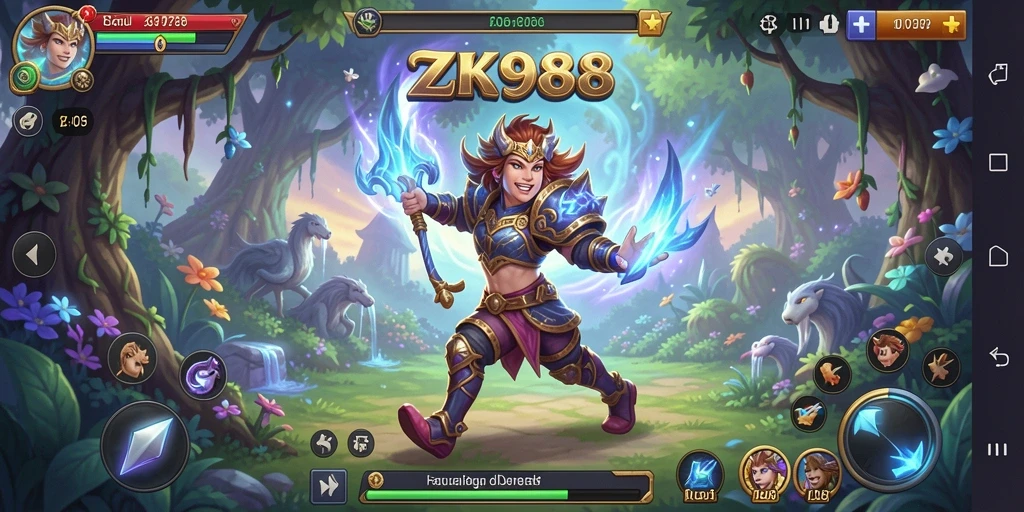 Tampilan gameplay ZK988 dengan petualangan yang mendebarkan.